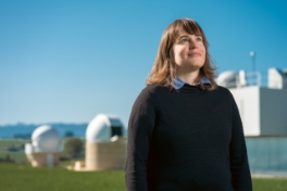 Lucia Kleint im Zimmerwald Observatorium, Bild Rob Lewis