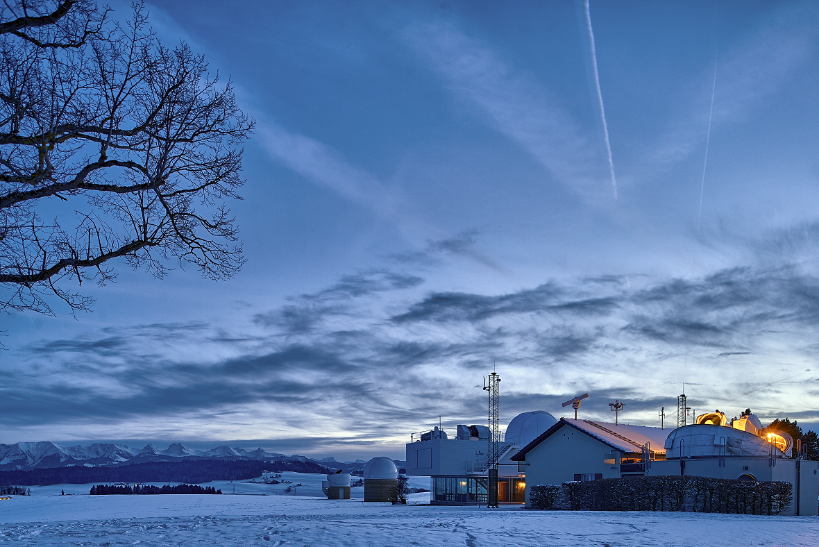 Zimmerwald Observatory at Dusk